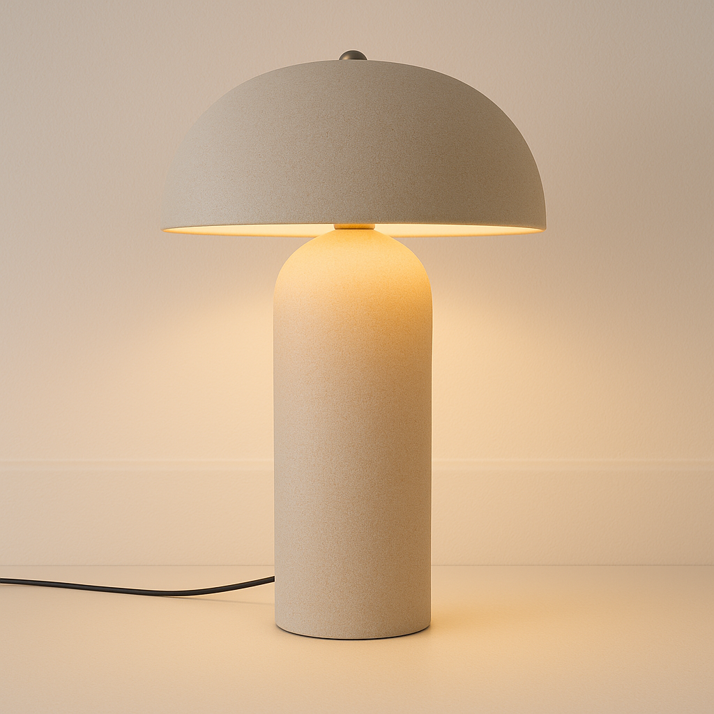 Luminária de Mesa Abajur Moderna Cerâmica Dunelis - ABAZZUR™
