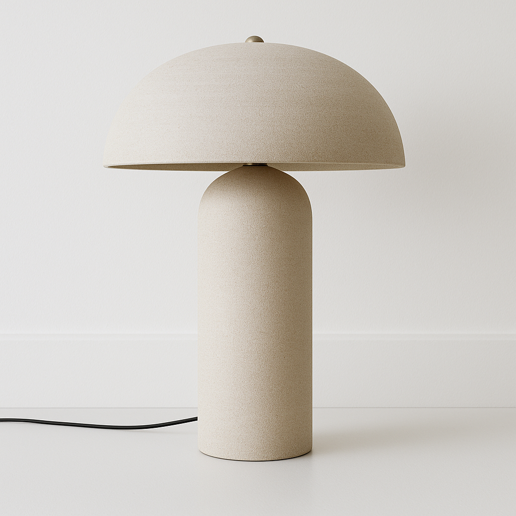 Luminária de Mesa Abajur Moderna Cerâmica Dunelis - ABAZZUR™