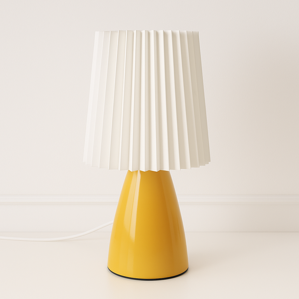 Luminária de Mesa Abajur Moderna Cerâmica Tecido Vistti - ABAZZUR™