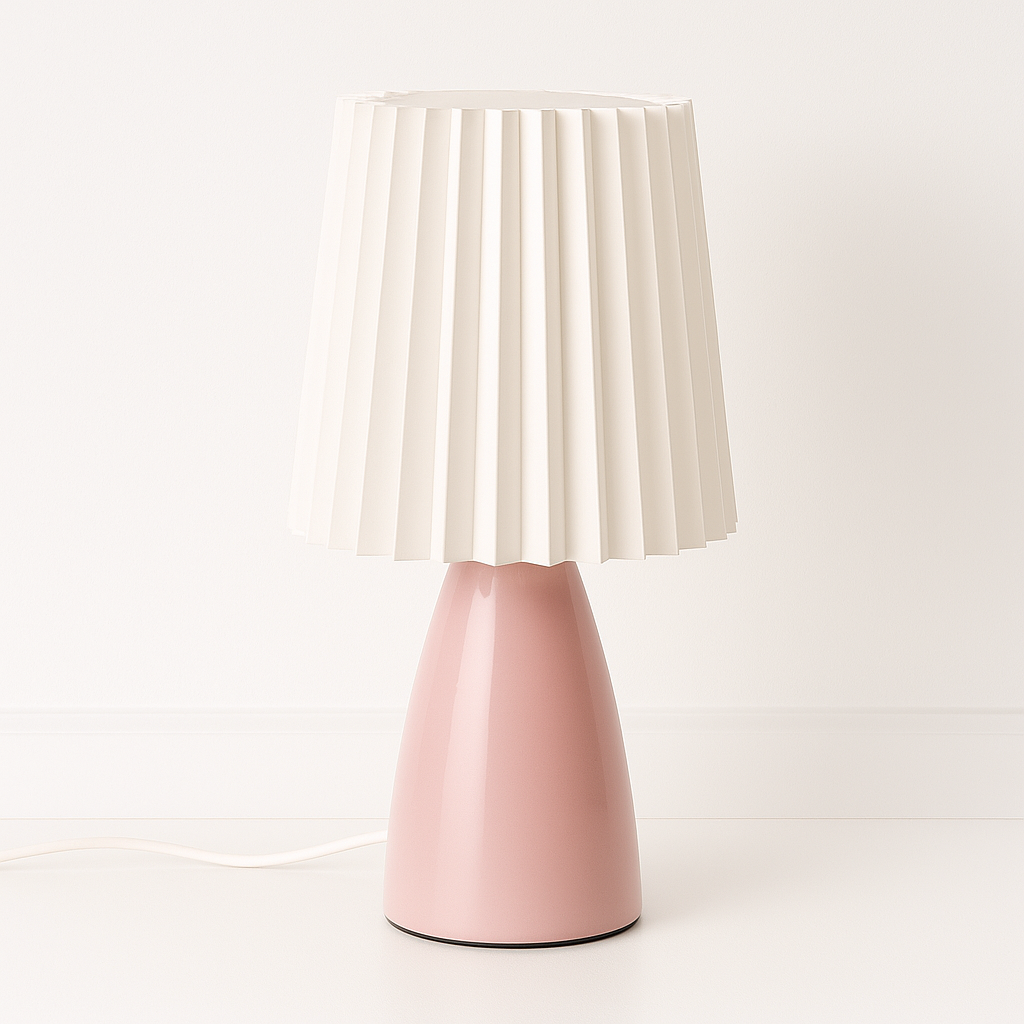 Luminária de Mesa Abajur Moderna Cerâmica Tecido Vistti - ABAZZUR™