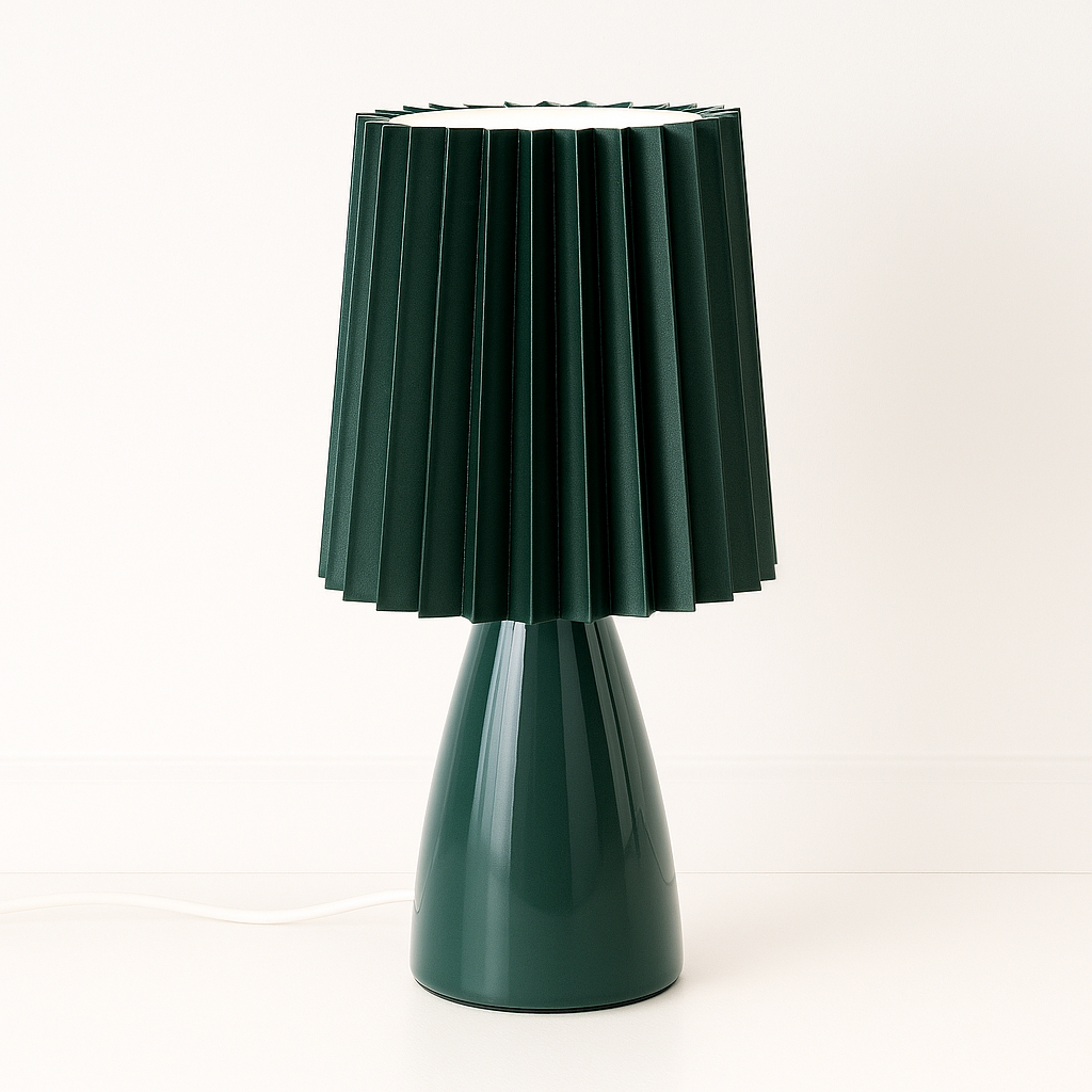 Luminária de Mesa Abajur Moderna Cerâmica Tecido Vistti - ABAZZUR™