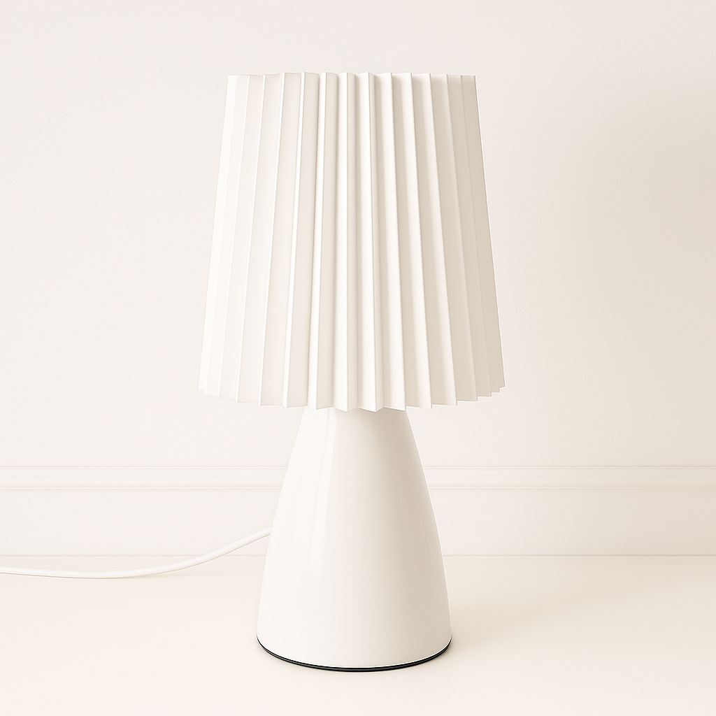 Luminária de Mesa Abajur Moderna Cerâmica Tecido Vistti - ABAZZUR™
