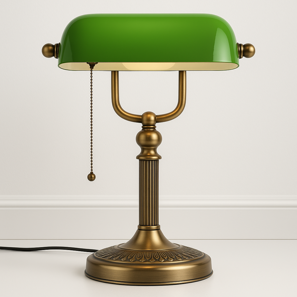 Luminária de Mesa Abajur Moderna Clássica Metal Vidro Hari - ABAZZUR™