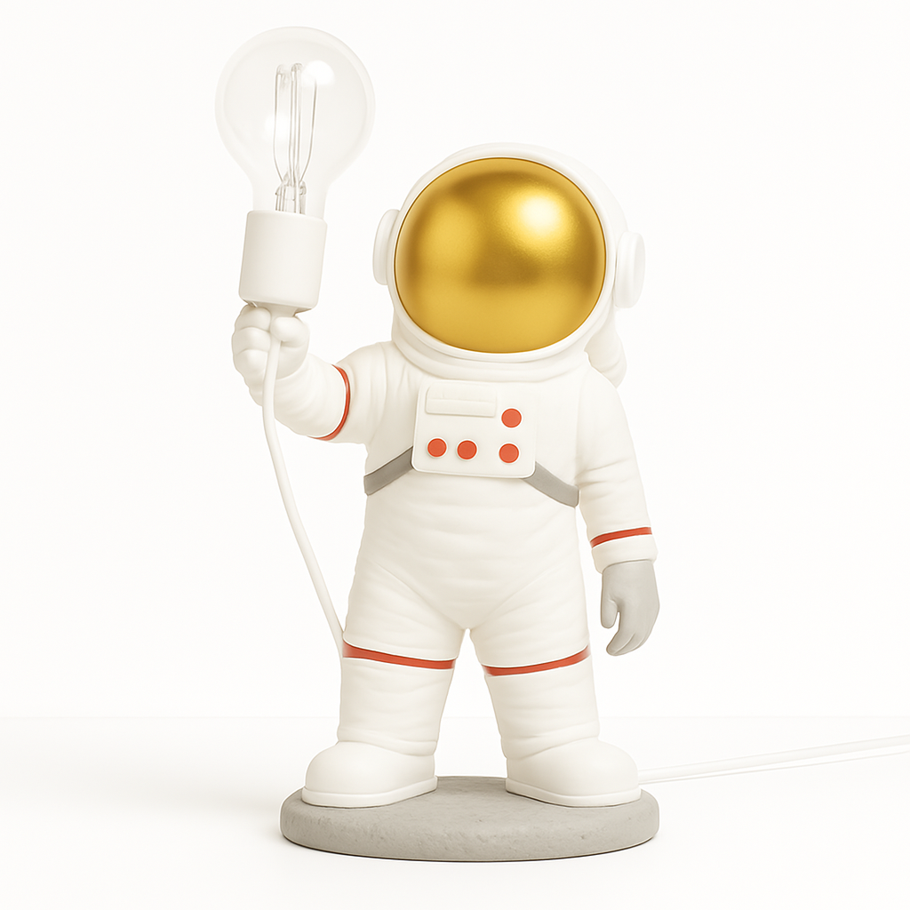 Luminária de Mesa Abajur Moderna Infantil Astronauta Lumi - ABAZZUR™