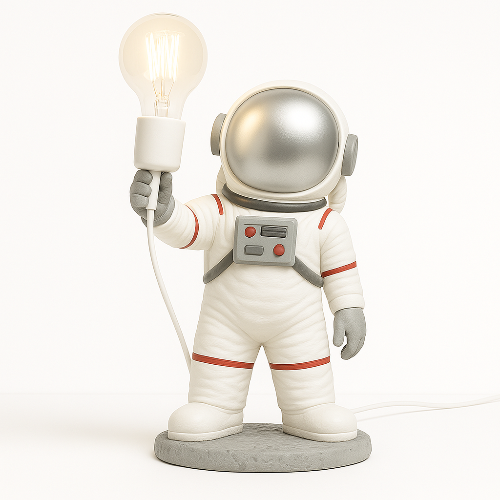 Luminária de Mesa Abajur Moderna Infantil Astronauta Lumi - ABAZZUR™