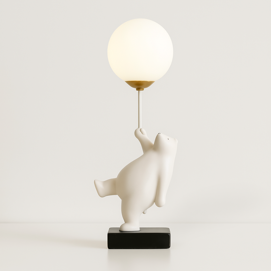 Luminária de Mesa Abajur Moderna Infantil Resina Ditto - ABAZZUR™