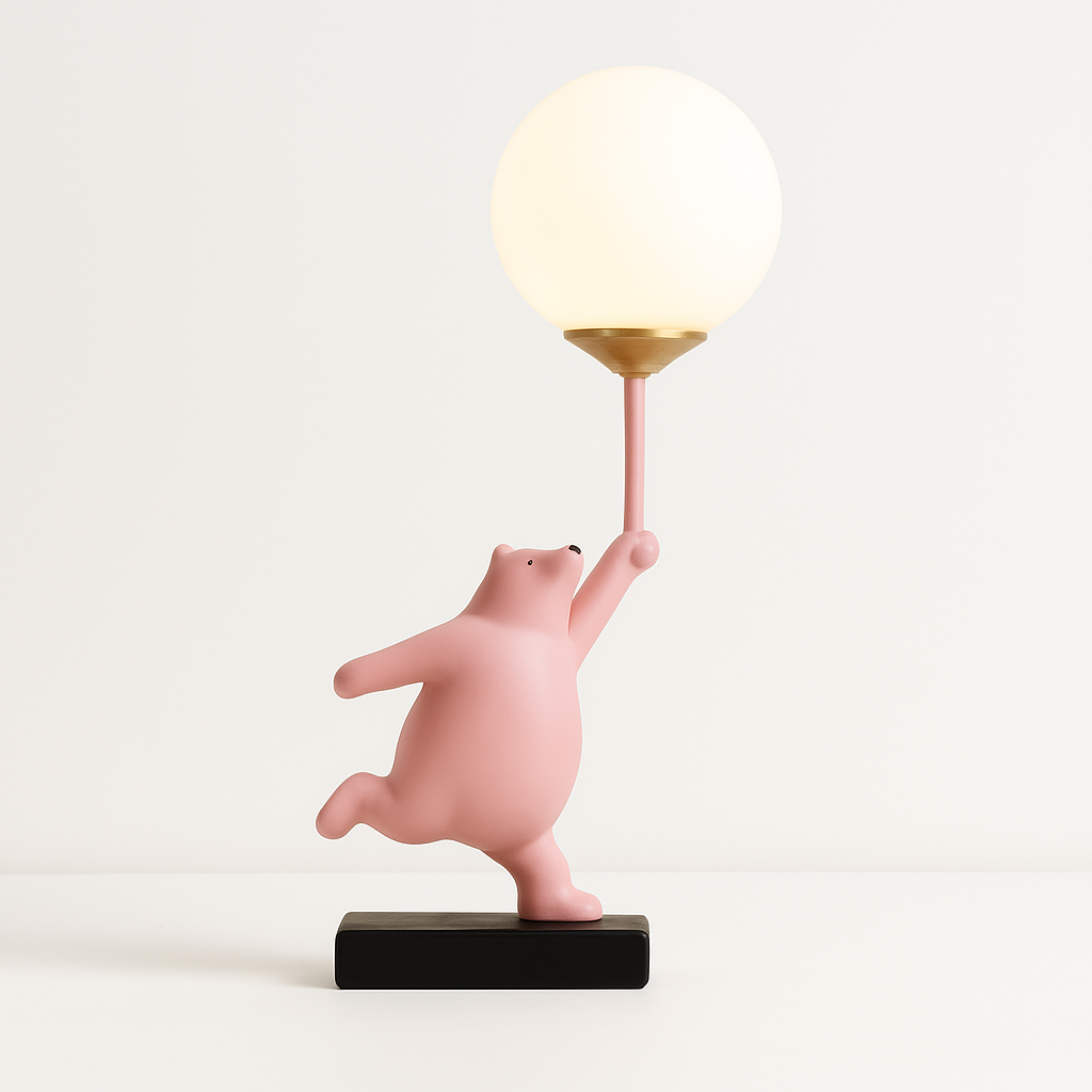 Luminária de Mesa Abajur Moderna Infantil Resina Ditto - ABAZZUR™