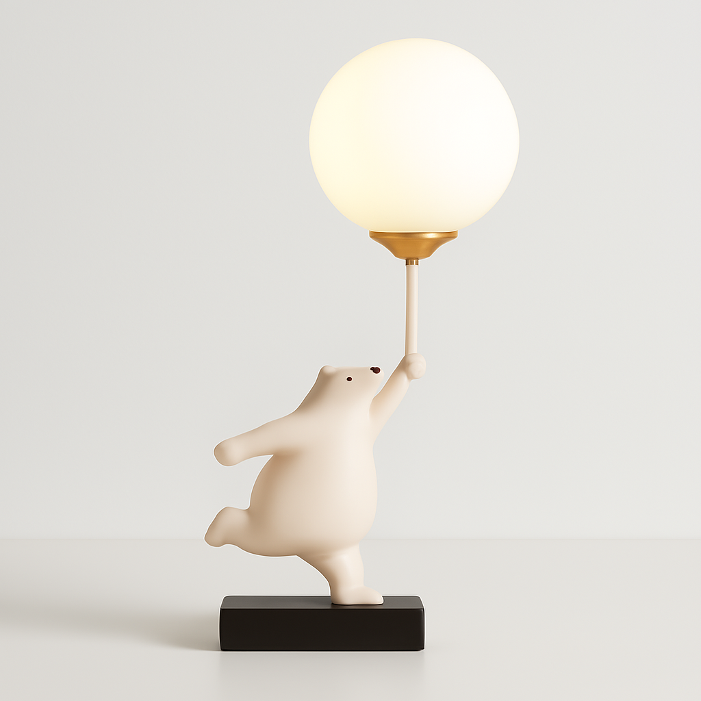 Luminária de Mesa Abajur Moderna Infantil Resina Ditto - ABAZZUR™