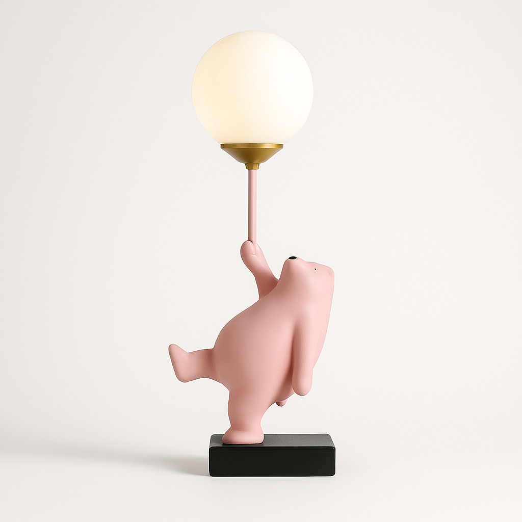 Luminária de Mesa Abajur Moderna Infantil Resina Ditto - ABAZZUR™