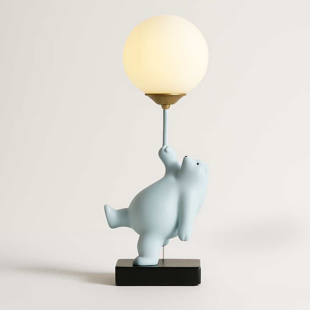 Luminária de Mesa Abajur Moderna Infantil Resina Ditto - ABAZZUR™