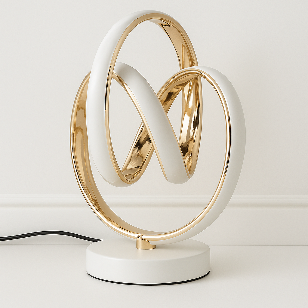Luminária de Mesa Abajur Moderna LED Metal Spiral - ABAZZUR™