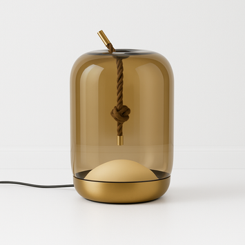 Luminária de Mesa Abajur Moderna LED Vidro Voscalle - ABAZZUR™