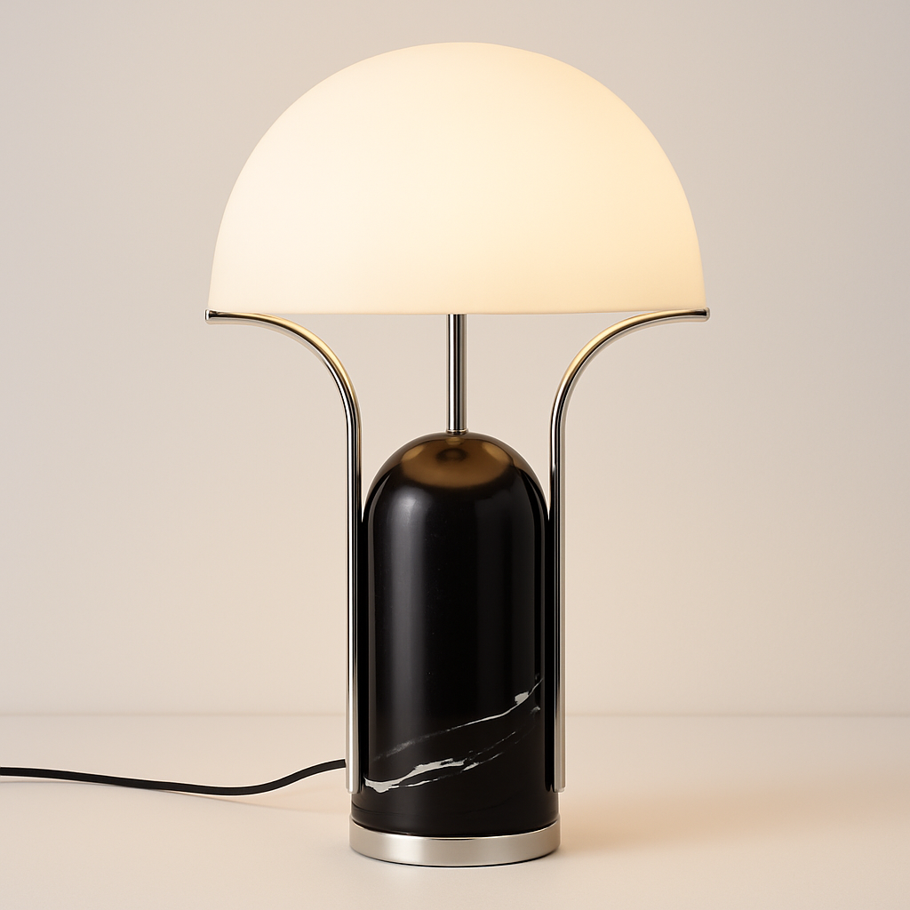 Luminária de Mesa Abajur Moderna Mármore Metal Koll - ABAZZUR™