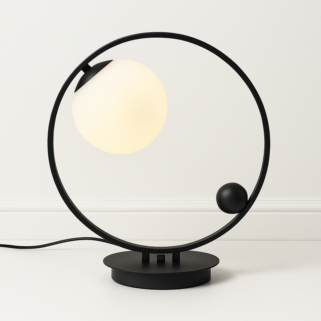 Luminária de Mesa Abajur Moderna Metal Ball Lux - ABAZZUR™