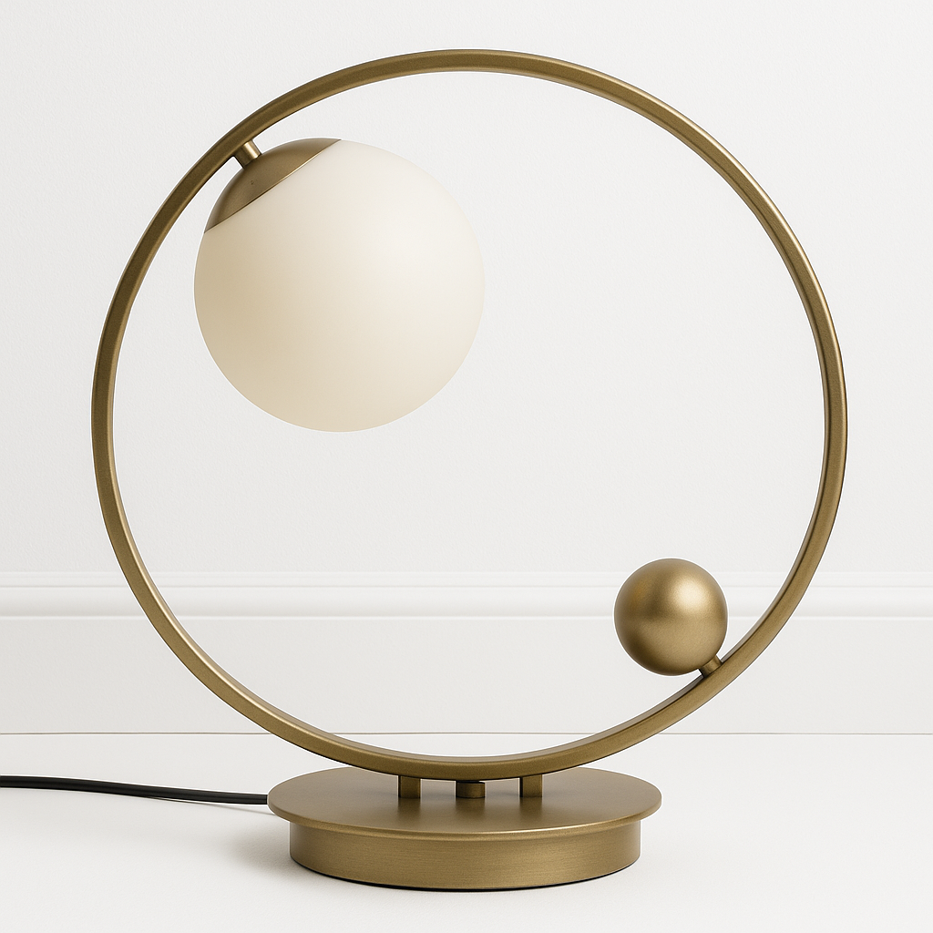 Luminária de Mesa Abajur Moderna Metal Ball Lux - ABAZZUR™