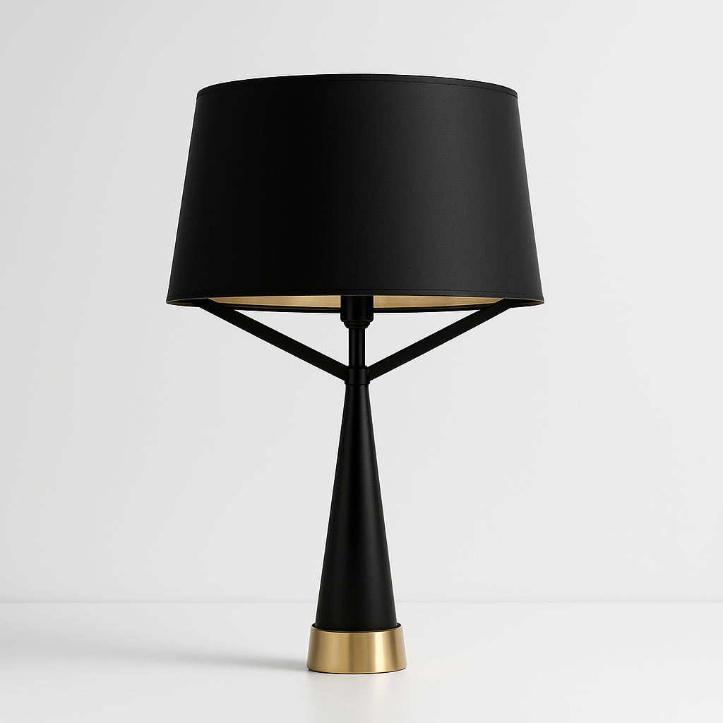 Luminária de Mesa Abajur Moderna Metal Tecido Oriol - ABAZZUR™