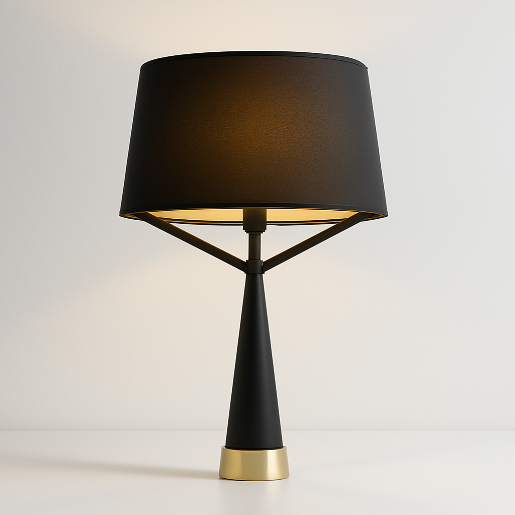 Luminária de Mesa Abajur Moderna Metal Tecido Oriol - ABAZZUR™