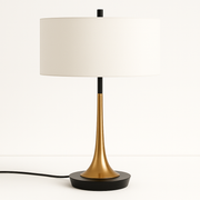 Luminária de Mesa Abajur Moderna Metal Tecido Serix - ABAZZUR™