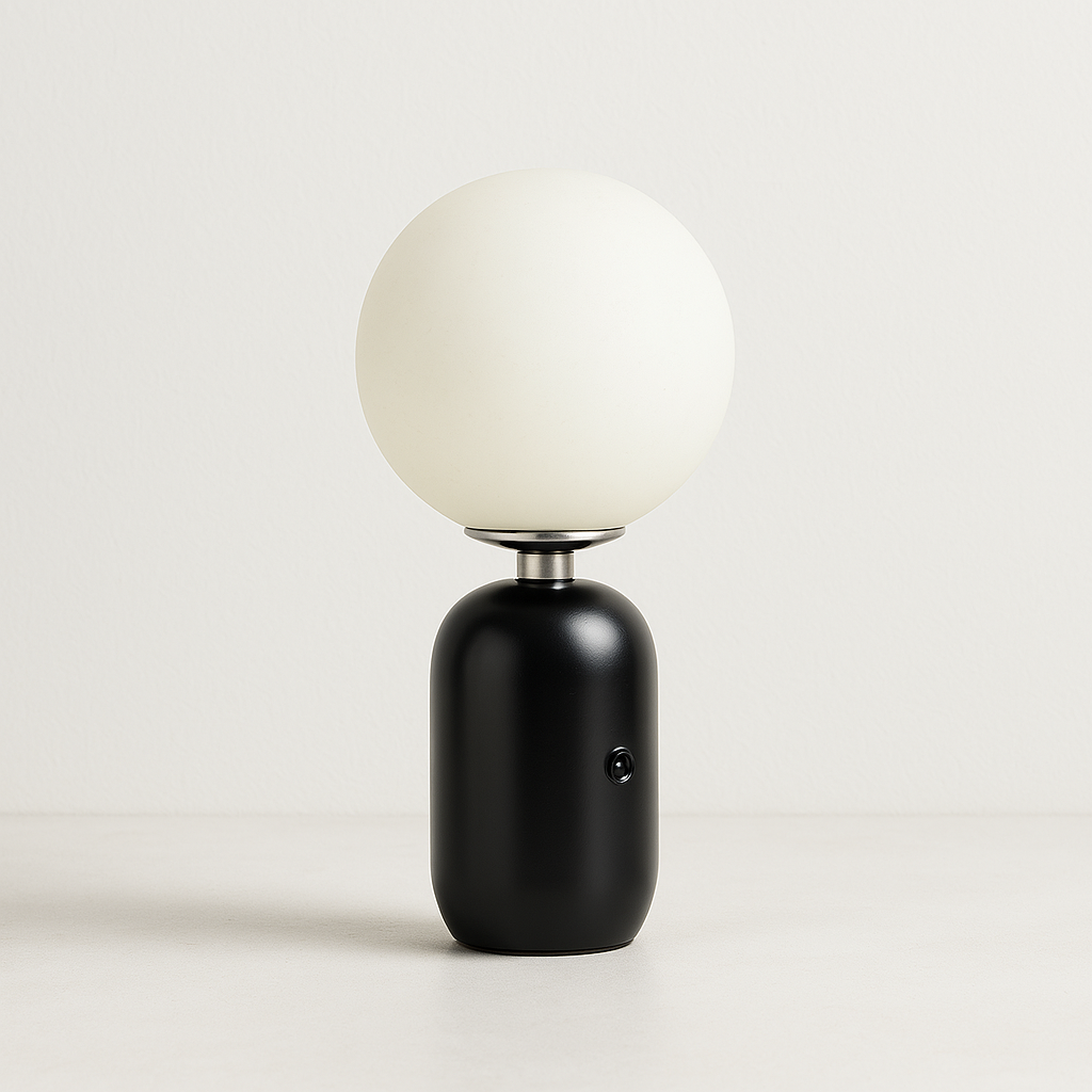 Luminária de Mesa Abajur Moderna Metal Vidro Candi - ABAZZUR™