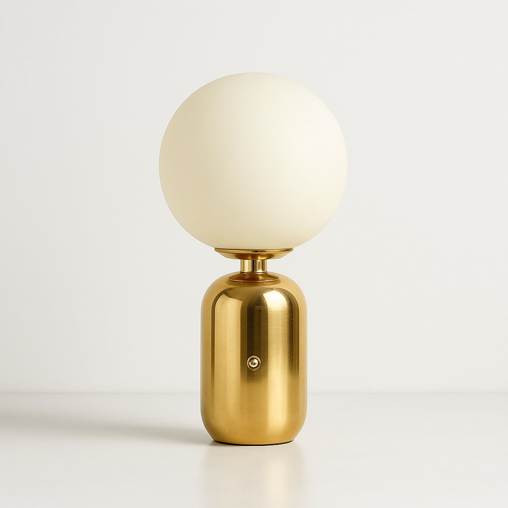 Luminária de Mesa Abajur Moderna Metal Vidro Candi - ABAZZUR™