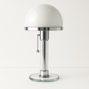 Luminária de Mesa Abajur Moderna Metal Vidro Cogumelo - ABAZZUR™