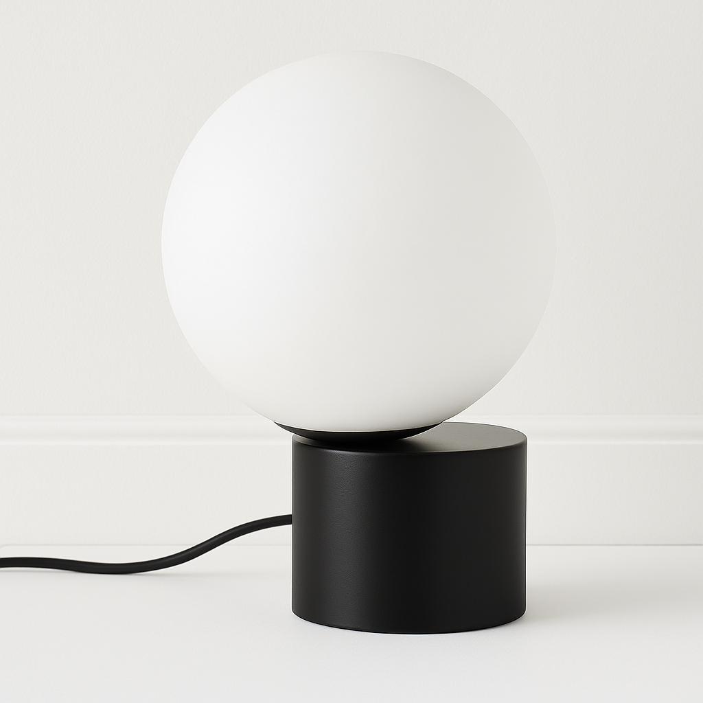 Luminária de Mesa Abajur Moderna Metal Vidro Diall Lumi - ABAZZUR™