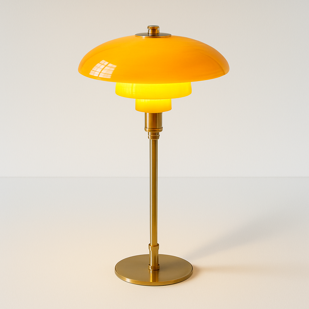 Luminária de Mesa Abajur Moderna Metal Vidro Isly - ABAZZUR™