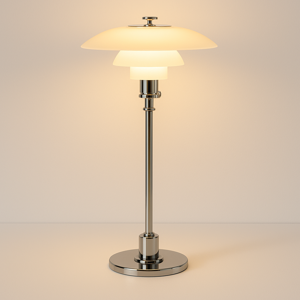 Luminária de Mesa Abajur Moderna Metal Vidro Isly - ABAZZUR™