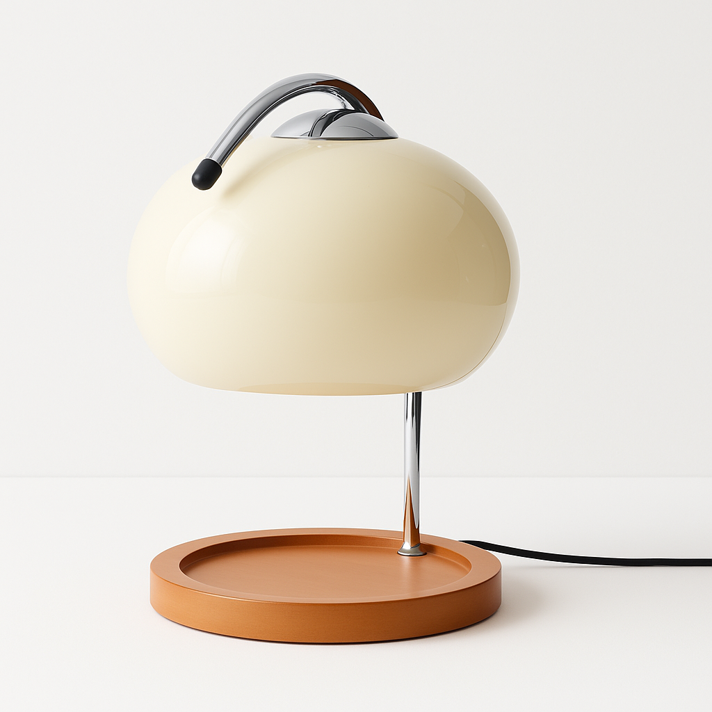Luminária de Mesa Abajur Moderna Metal Vidro Madeira Couset - ABAZZUR™