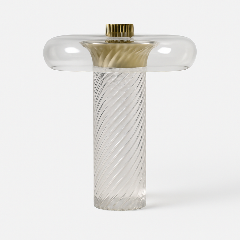 Luminária de Mesa Abajur Moderna Metal Vidro Mincci - ABAZZUR™