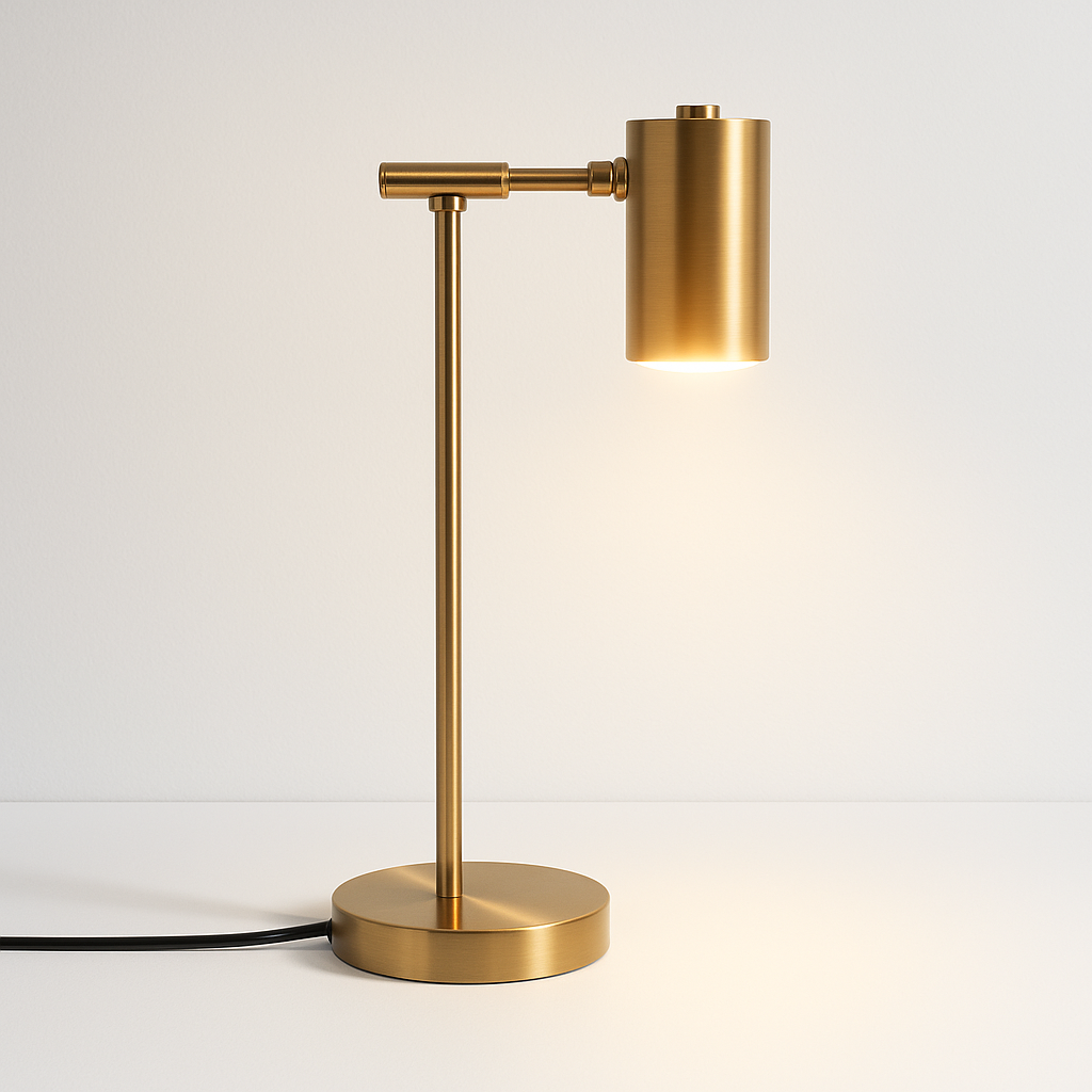 Luminária de Mesa Abajur Moderna Minimalista Articulada LED Metal Makio - ABAZZUR™