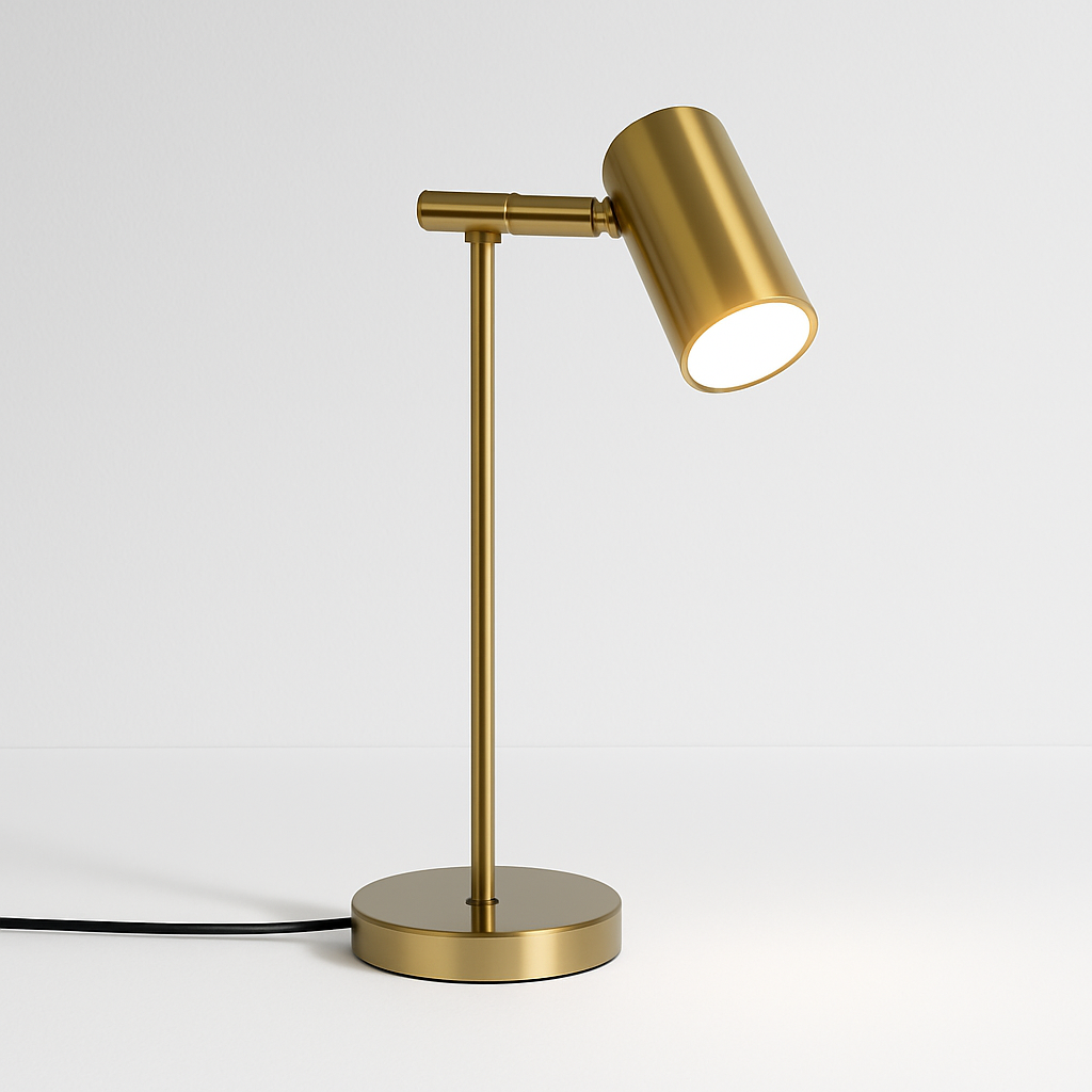 Luminária de Mesa Abajur Moderna Minimalista Articulada LED Metal Makio - ABAZZUR™