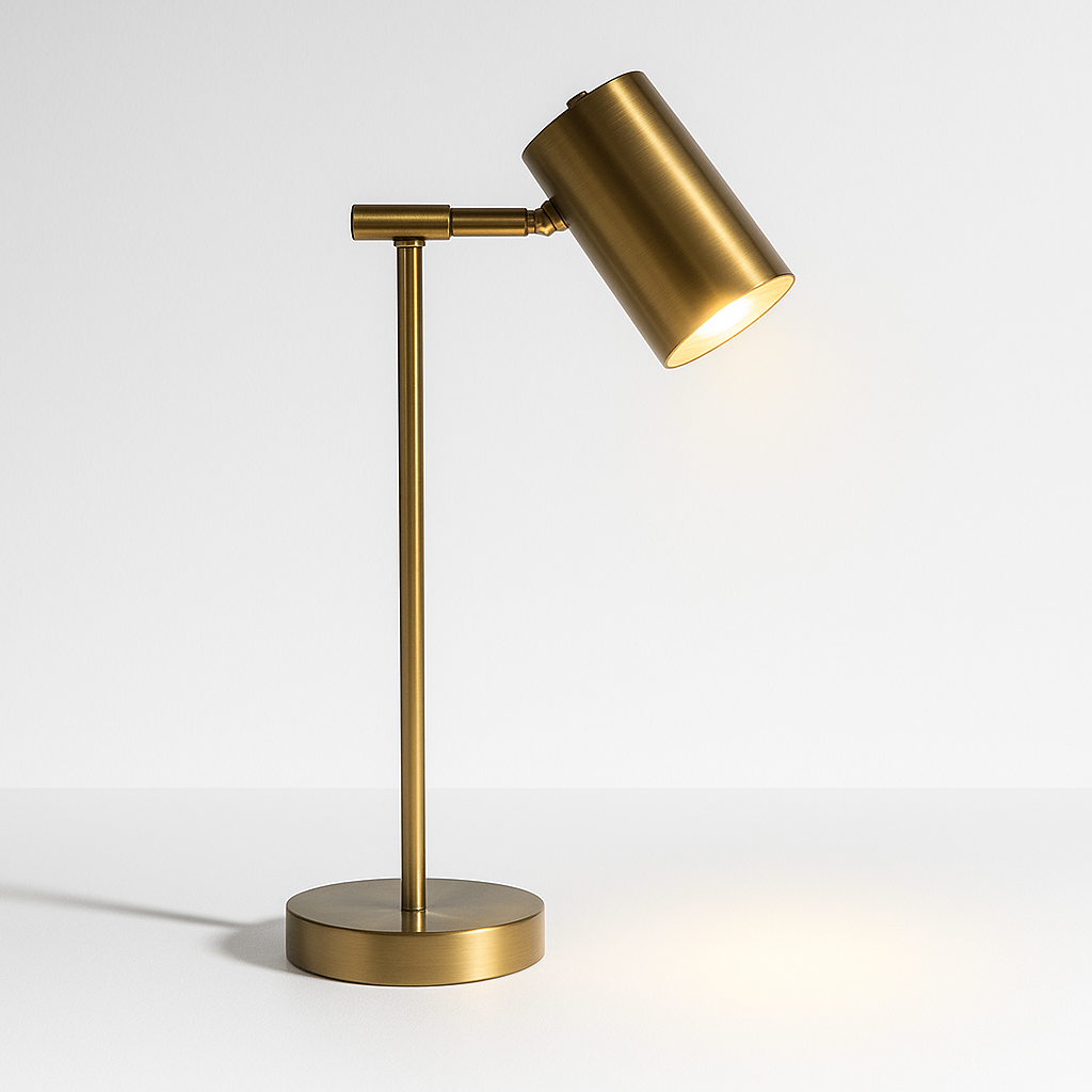 Luminária de Mesa Abajur Moderna Minimalista Articulada LED Metal Makio - ABAZZUR™