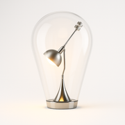 Luminária de Mesa Abajur Moderna Minimalista Articulada Vidro Metal Sven - ABAZZUR™