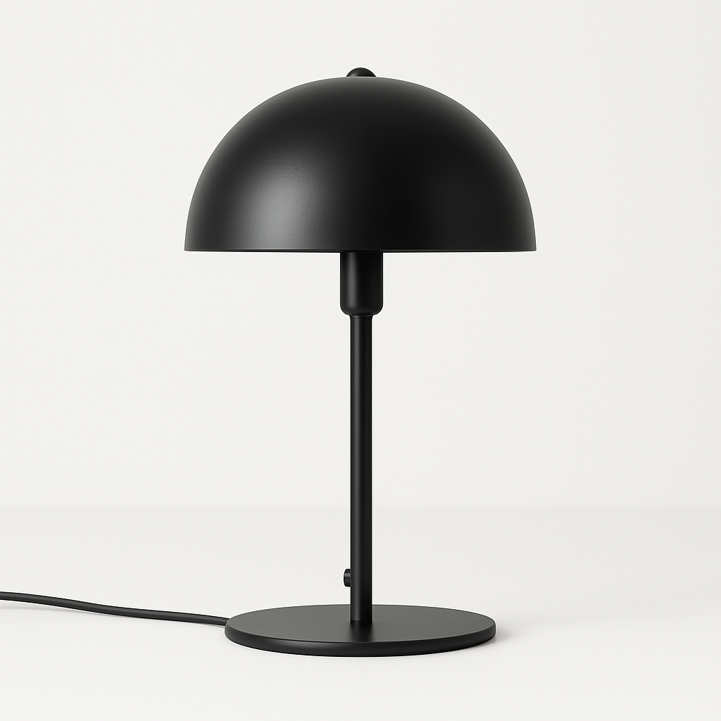 Luminária de Mesa Abajur Moderna Minimalista Cogumelo Metal Skollo - ABAZZUR™