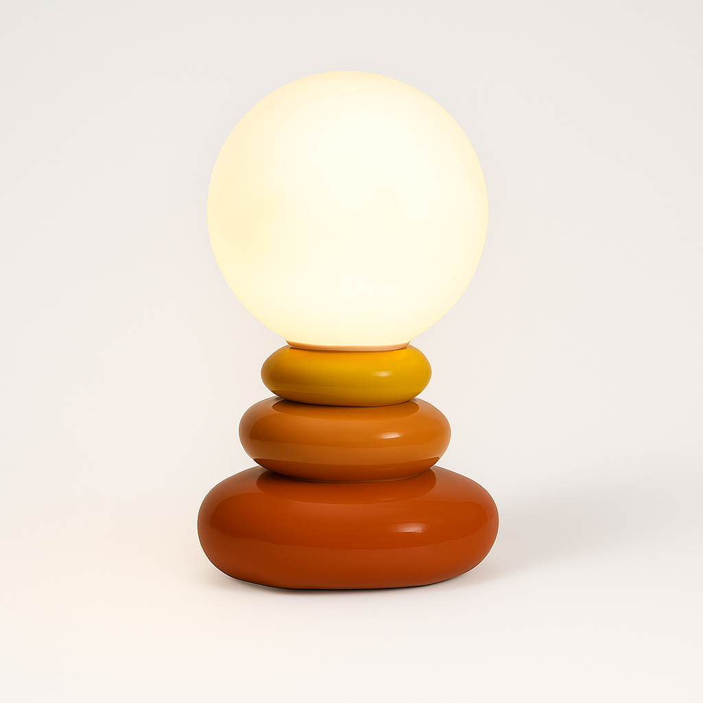 Luminária de Mesa Abajur Moderna Minimalista LED Cerâmica Vidro Chloe - ABAZZUR™