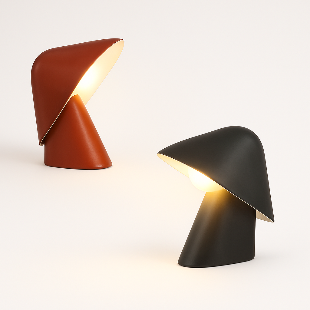 Luminária de Mesa Abajur Moderna Minimalista LED Resina Casey - ABAZZUR™