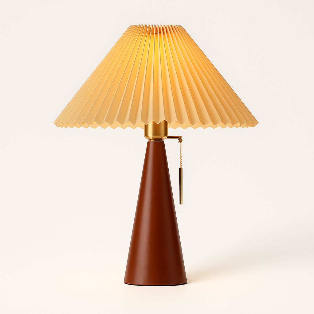 Luminária de Mesa Abajur Moderna Minimalista Madeira Taillow - ABAZZUR™
