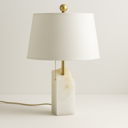 Luminária de Mesa Abajur Moderna Minimalista Mármore Tecido Chinder - ABAZZUR™
