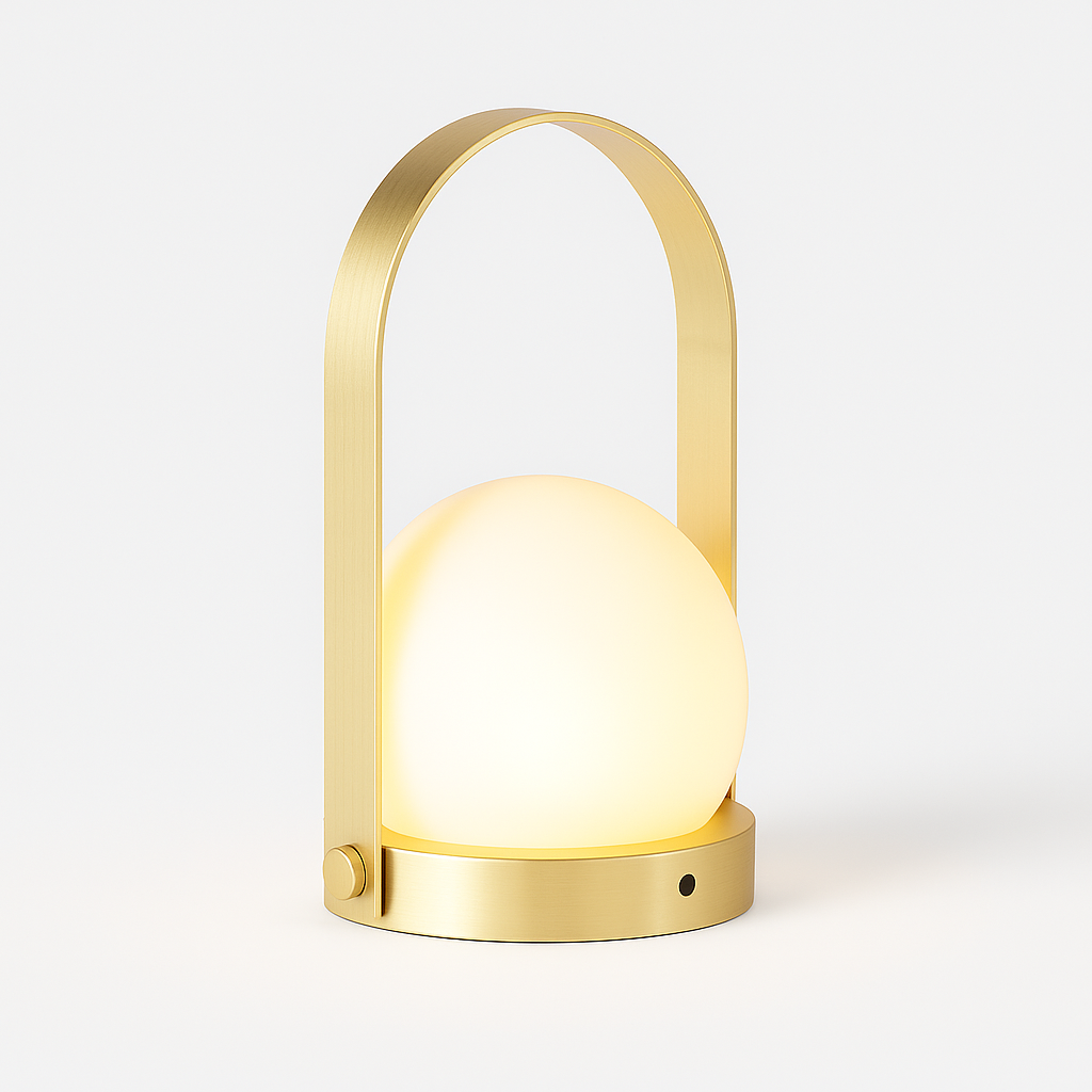 Luminária de Mesa Abajur Moderna Minimalista Metal Vidro Arcan - ABAZZUR™
