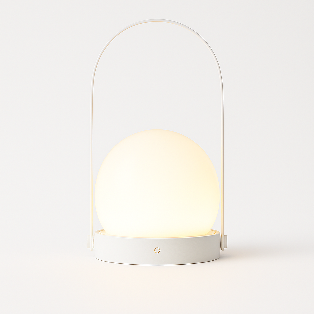 Luminária de Mesa Abajur Moderna Minimalista Metal Vidro Arcan - ABAZZUR™