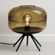 Luminária de Mesa Abajur Moderna Minimalista Metal Vidro Gothi - ABAZZUR™
