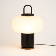 Luminária de Mesa Abajur Moderna Minimalista Metal Vidro Nema - ABAZZUR™