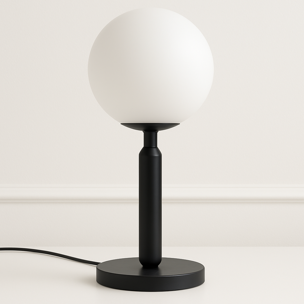 Luminária de Mesa Abajur Moderna Minimalista Metal Vidro Pian - ABAZZUR™