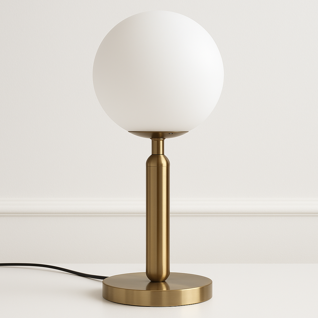 Luminária de Mesa Abajur Moderna Minimalista Metal Vidro Pian - ABAZZUR™