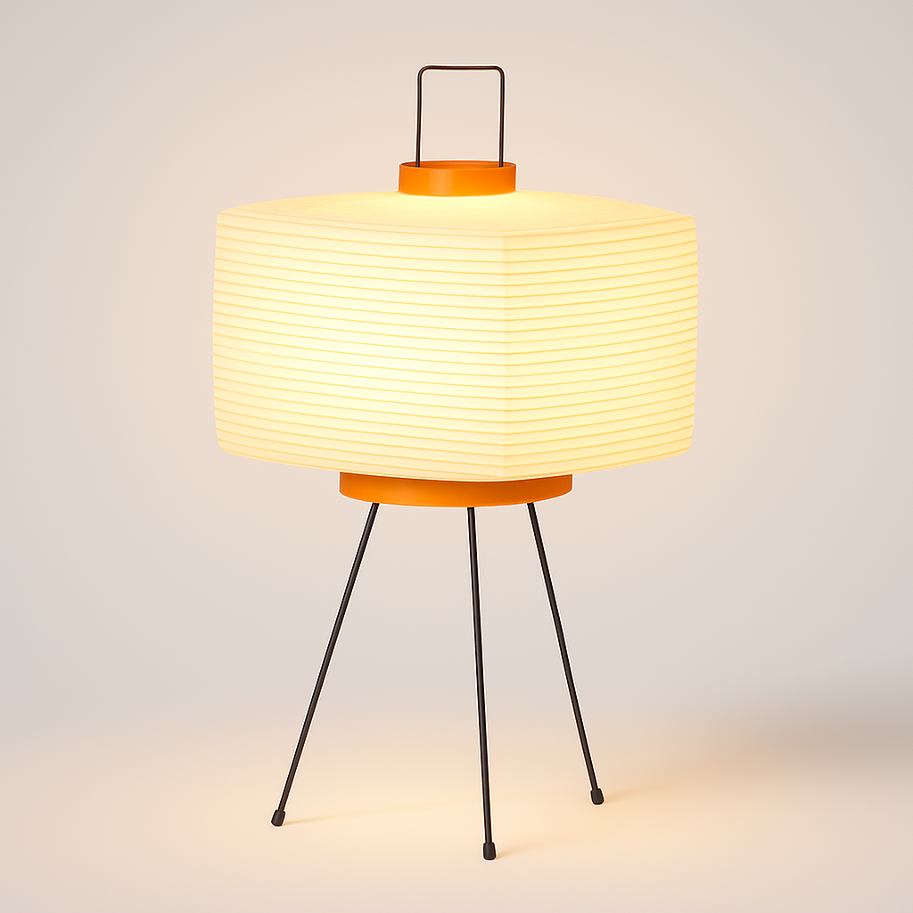 Luminária de Mesa Abajur Moderna Minimalista Papel Metal Hyde - ABAZZUR™