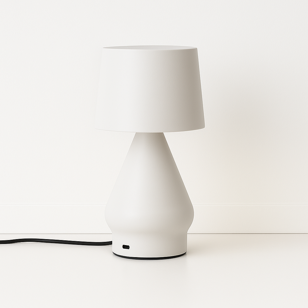Luminária De Mesa Abajur Moderna Minimalista Recarregável Metal LED Romi - ABAZZUR™