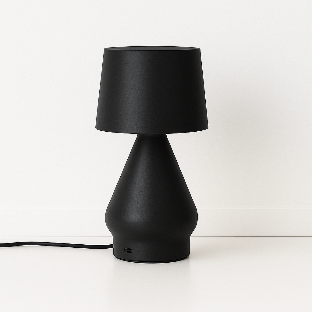 Luminária De Mesa Abajur Moderna Minimalista Recarregável Metal LED Romi - ABAZZUR™