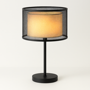 Luminária de Mesa Abajur Moderna Minimalista Tecido Metal Frilly - ABAZZUR™