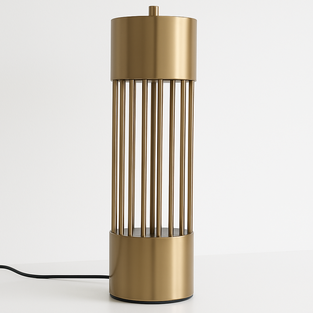 Luminária de Mesa Abajur Moderna Minimalista Tecido Metal Ino - ABAZZUR™
